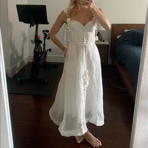 Zimmerman Wonderland Corset Midi-Dress, Size 0, NWT!